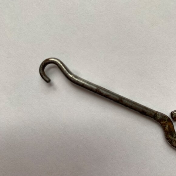 Vintage Shoe Button Hook Silver Metal - Picture 3 of 5